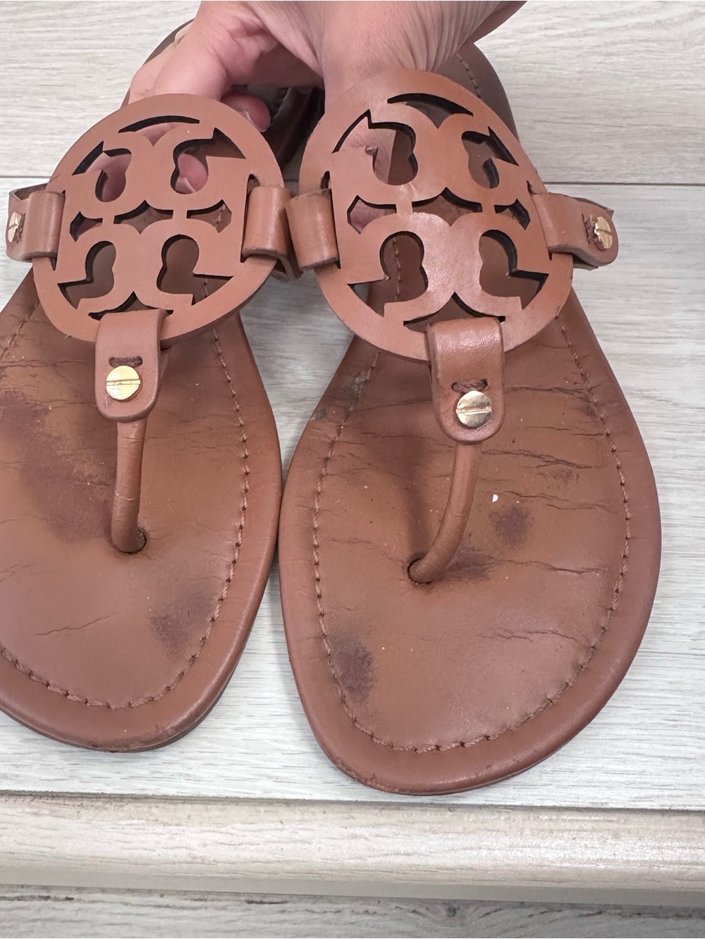 Tory Burch Miller Sandals!!! - Brown MUST GO! Make offer! Size 8!